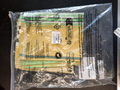 5 serviettes de table rayures jaune /vert