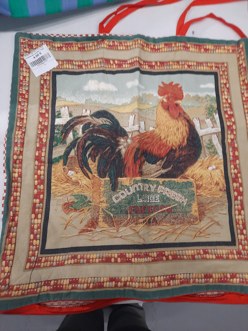 housse de coussin "coq"
