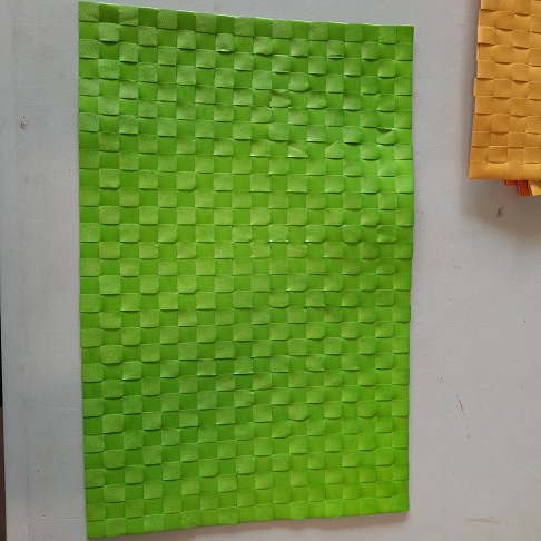 set de table tréssé vert