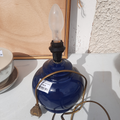 Pied de lampe bleau marine