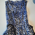 Robe bleue à pois XL