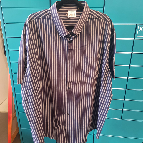Chemise homme rayée bleu, taille xxl,