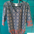 blouse bleue Bonobo