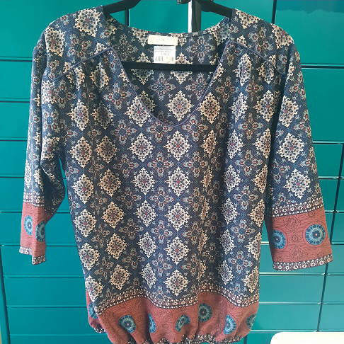 blouse bleue Bonobo