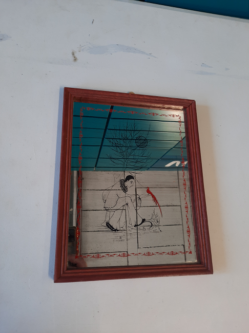 Miroir peint « Pierrot »