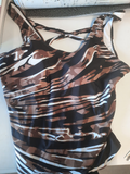maillot de bain marron neuf 5xl (t54)