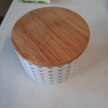 Boite à épices couvercle bois