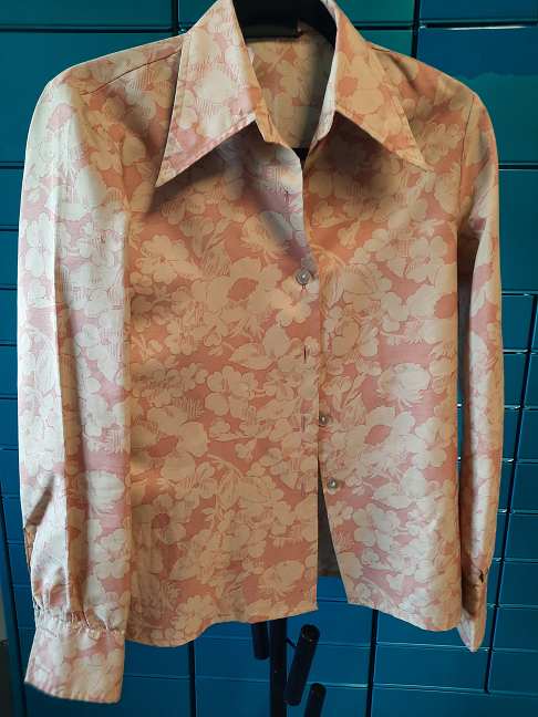 Chemisier Soferino fleur vieux rose ML T40