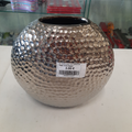 Vase rond argent