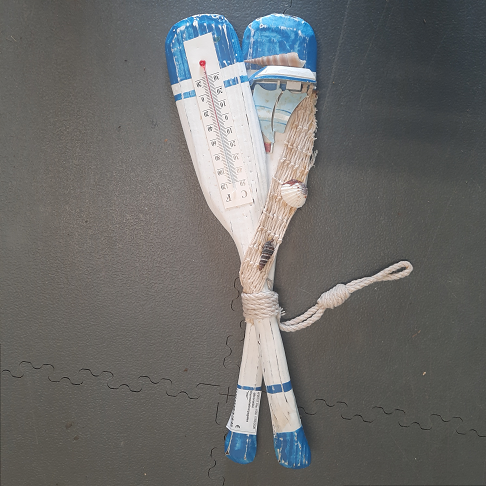 décoration thermomètre/pagaies "mer"