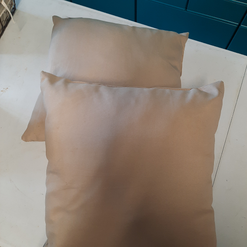 Lot Coussins beige