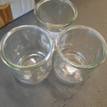 lot de 3 pots en verre