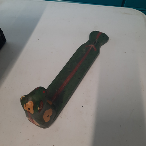 Porte crayon bois grenouille