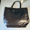 Sac marron/sequins petit format