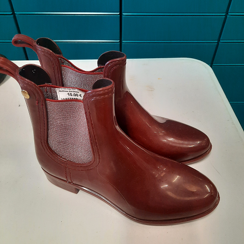 Bottines bordeaux