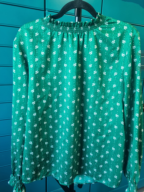 chemisier vert ML BZH t L