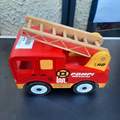 jouet camion pompier bois
