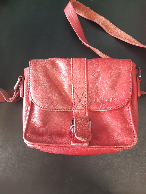 sac cuir rouge