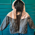 Kway gris et rose enfant 8 ans