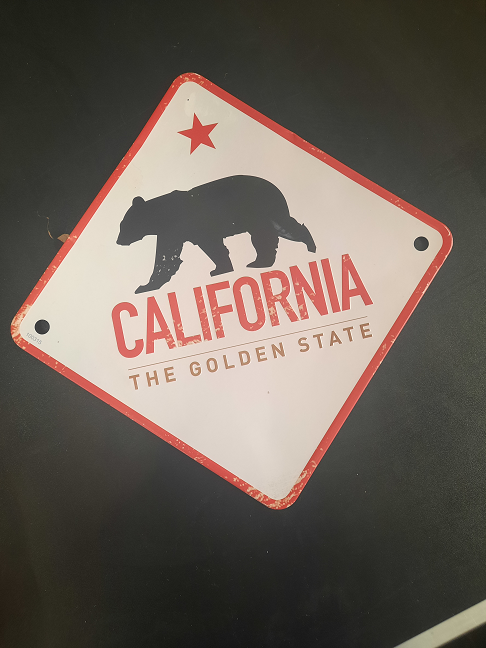 plaque mettale  californie
