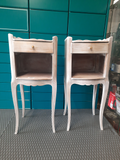 2 tables de nuit blanche