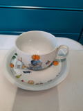 Tasse + soucoupe « pierrot »