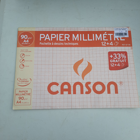 Canson papier millimétré