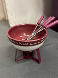Fondue chocolat vaisselle