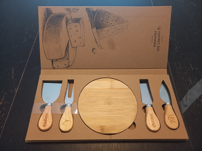Coffret fromage vaisselle