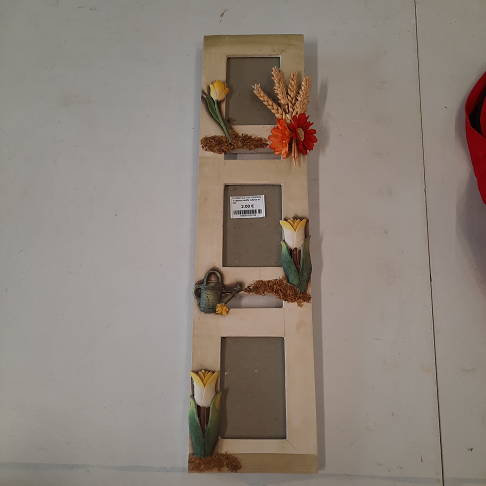 3 cadres motifs tulipes et blé: