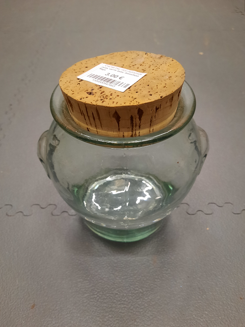pots verre avec bouchon liège