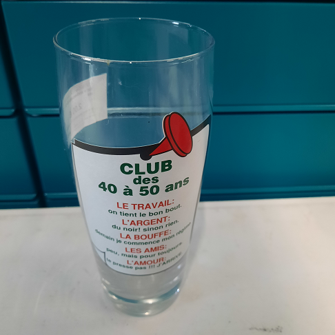 Verre anniversaire 40-50 ans
