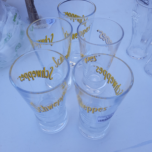 Lot Verre Schweppes 5