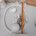 Ensemble accessoires salle de bain métal peint blanc)