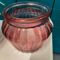 Vase rose transparent