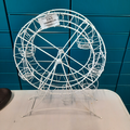 Roue blanche déco
