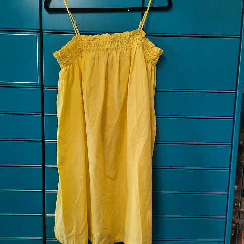 Robe d'été OVS jaune bretelles fines taille M (neuve)