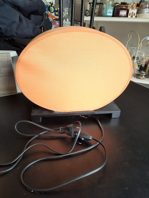 Lampe à poser orange ethnique