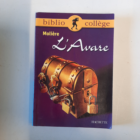 livre L'avare de Molière