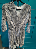 robe style leopard noire
