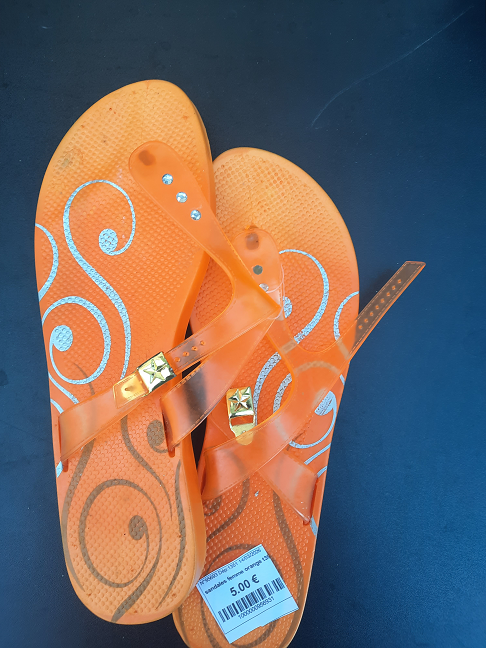 sandales femme orange t39