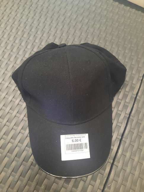 Casquette illuminée leds