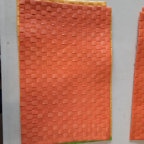 set de table tréssé orange