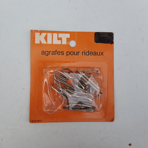 Paquet agrafes pour rideaux bricolage