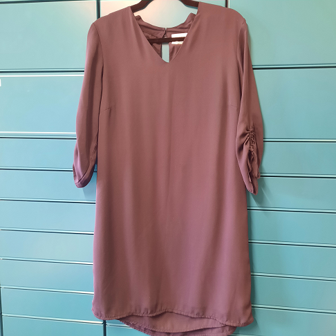 Robe bleu marine Manche 3/4 T 40