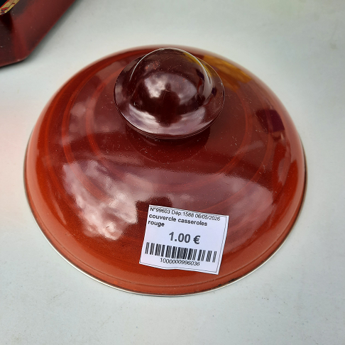 couvercle casseroles rouge