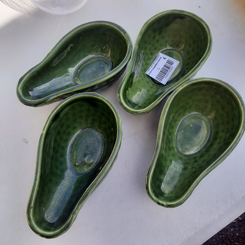 lot de 4 coupelles avocat