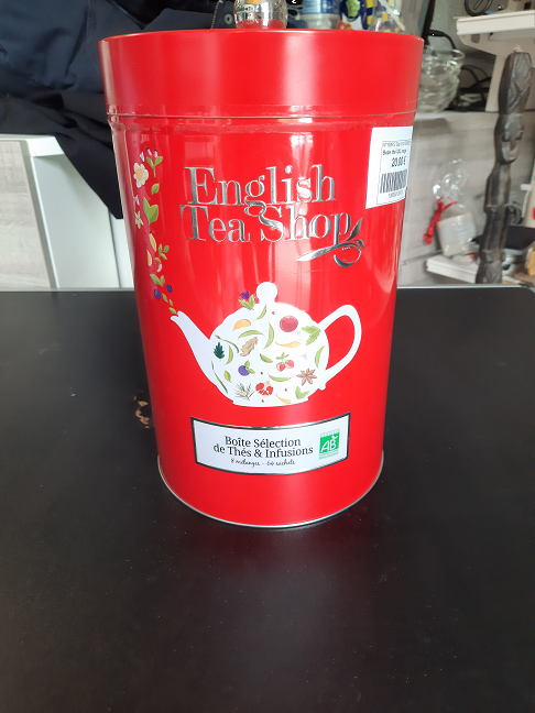 Boite thé XXL rouge